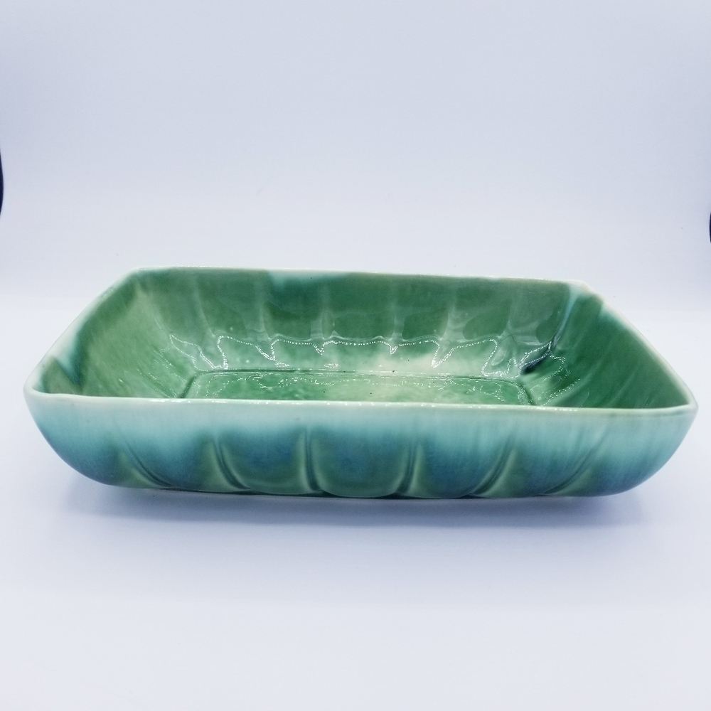 Vintage Marietta Modern M-5 Green Rectangular Planter Tray - Picture 2 of 8